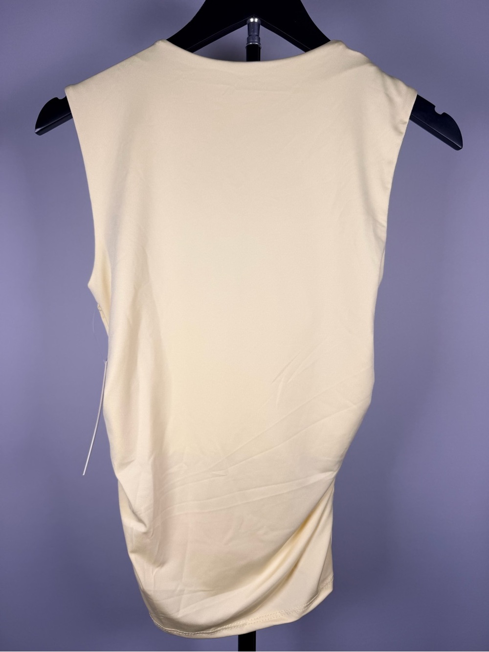 L'Agence Soft Cowl Neck Tank Top in Pale Yellow - Picture 2 of 4